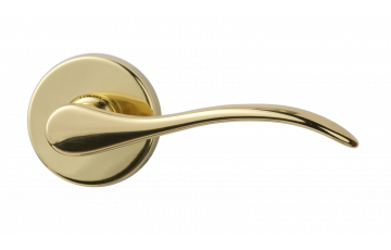 DOOR HANDLE 942 01 POLISHED BRASS 