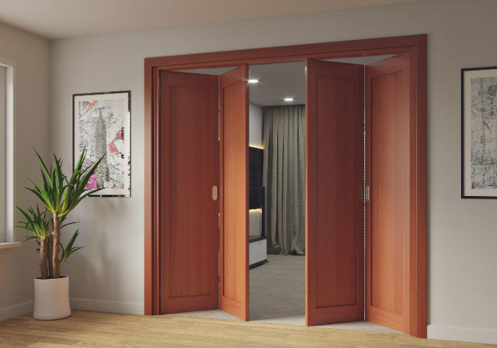 Wooden concertina doors in Dubai