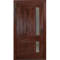 Andorra Mahogany+ Glass. Solid Wooden Entrance Door
