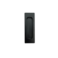 Sliding Door Handle QD-007. Rectangular Flush Handle for Sliding Door. Black