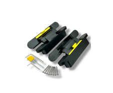 Concealed Hydraulic Door Hinge. Black. Pack of Two. Soft Closing
