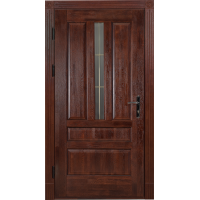 Merida Mahogany + Glass. Solid Wooden Entrance Door