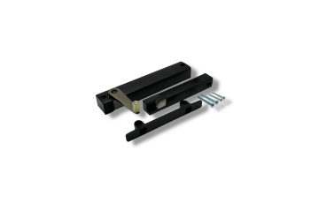 Hydraulic door damper P702L-B-S Black. Door Damper Surface Mounting