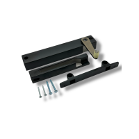 Hydraulic door damper P702R-W-S Black. Door Damper Surface Mounting