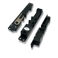 Hydraulic door damper P802L-W-S Black. Concealed Door Damper