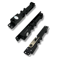 Hydraulic door damper P802R-W-S Black. Concealed Door Damper