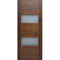 DOOR M77 MIDDLE BROWN + GLASS