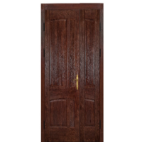 Andorra Double. Solid Wooden Entrance Door. Mahogany