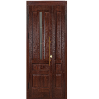 Merida Double. Solid Wooden Entrance Door. Mahogany + GLASS
