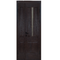 Navarra Double. Solid Wooden Entrance Door. Wenge +GLASS
