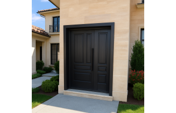 Merida Double. Solid Wooden Entrance Door. Wenge